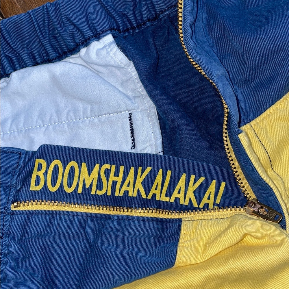 Chubbies Navy and Yellow Flat Front Shorts - Picture 5 of 5